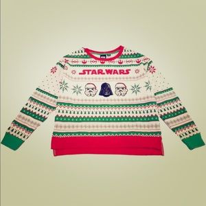 Brand New Women’s Juniors Star Wars Christmas Sweatshirt Large